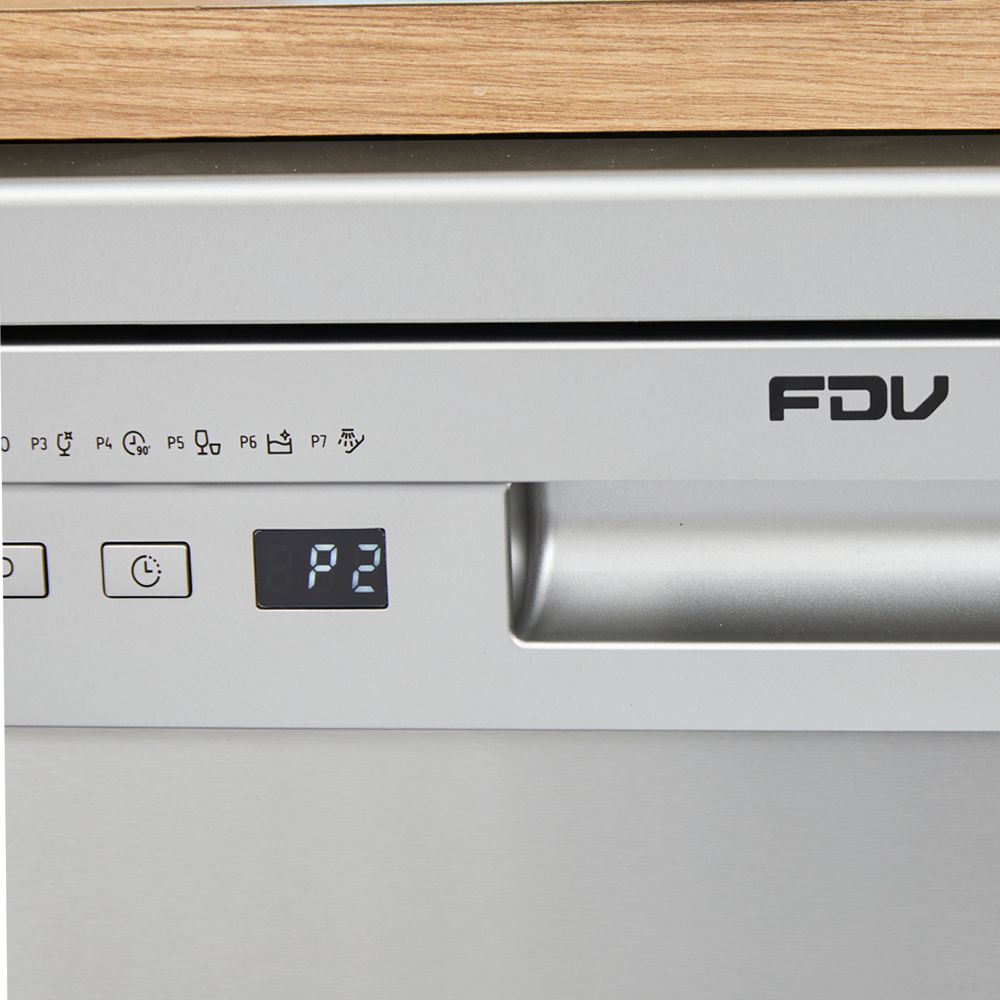 Lavavajillas Active Silver 12 Cubiertos Free Standing FDV - Caja Dañada-Lavavajillas
