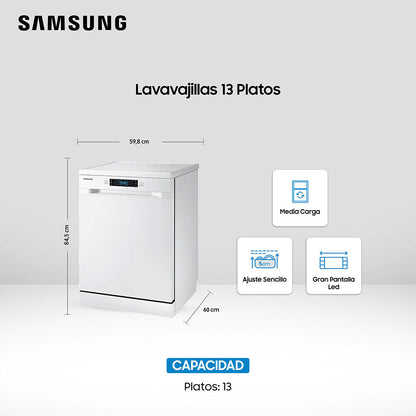 Lavavajillas DW60M6040FW 13 Cubiertos Free Standing Samsung - Caja Dañada-Lavavajillas