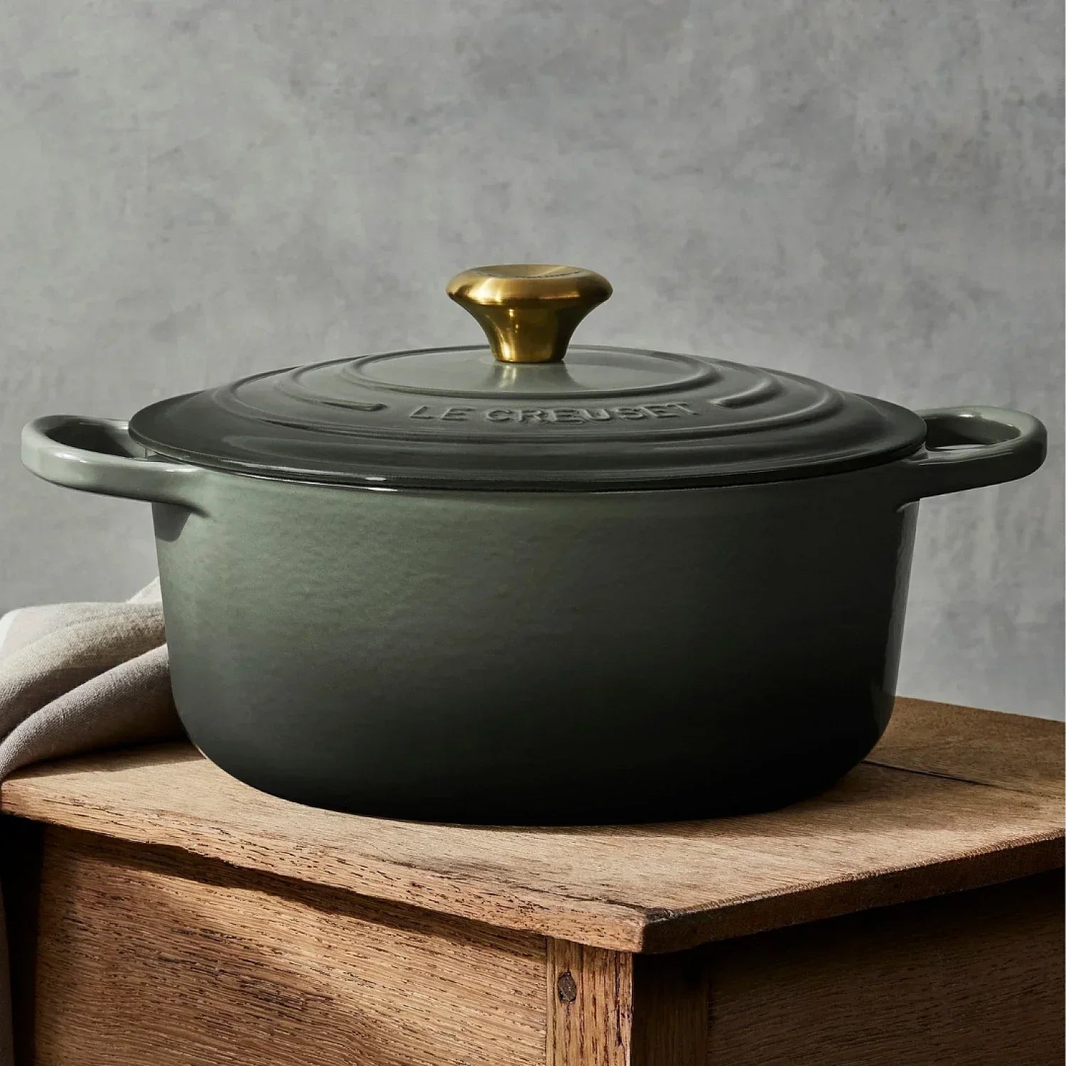 Cocotte Redonda 28 Cm Thyme Le Creuset1#Thyme