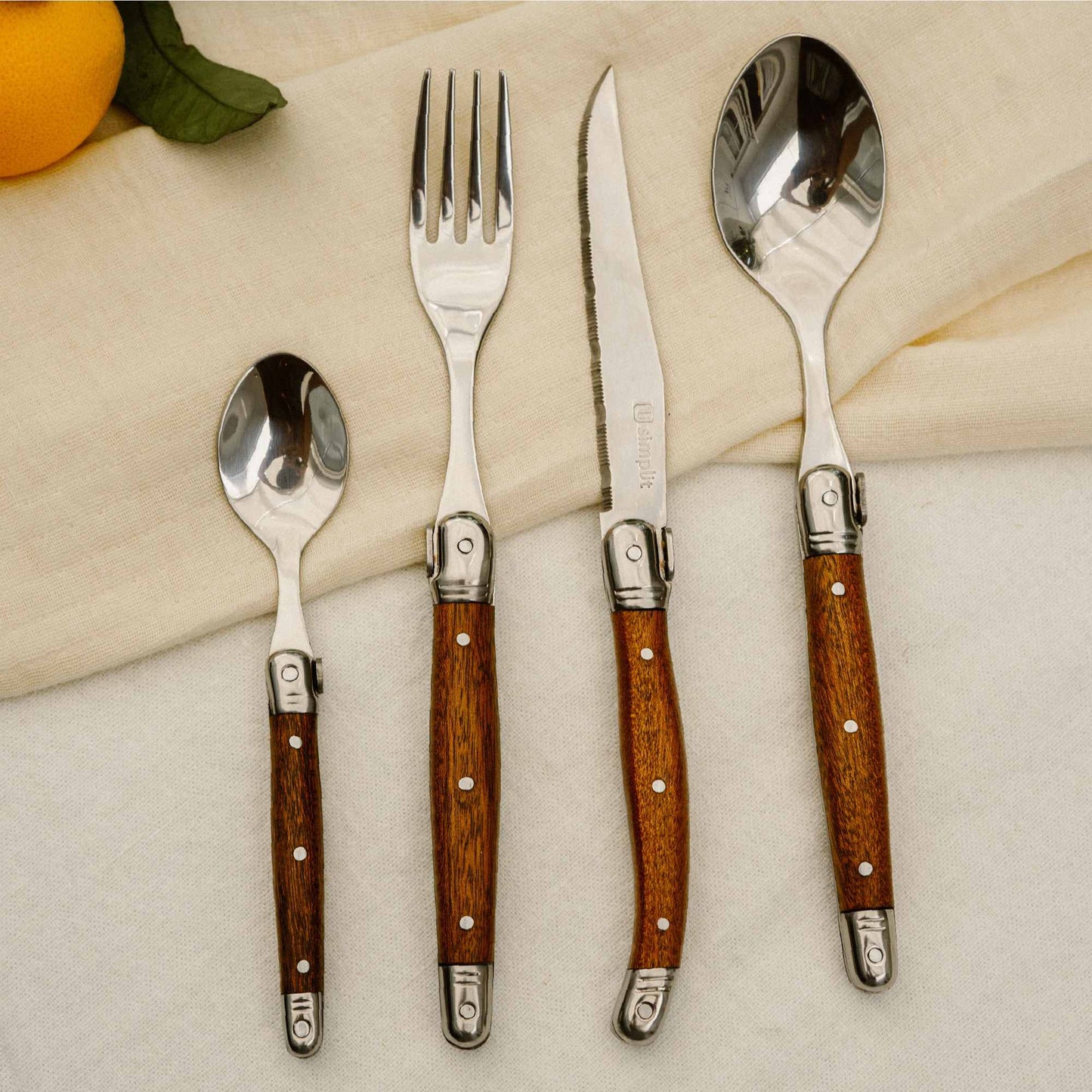 Set de cuchilleria 24 pcs Cubiertos Le Mans Simplit5#Sin color