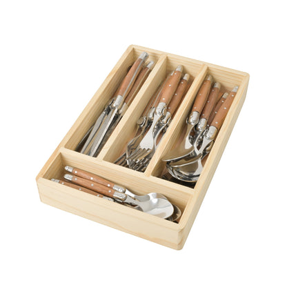 Set de cuchilleria 24 pcs Cubiertos Le Mans Simplit8#Sin color