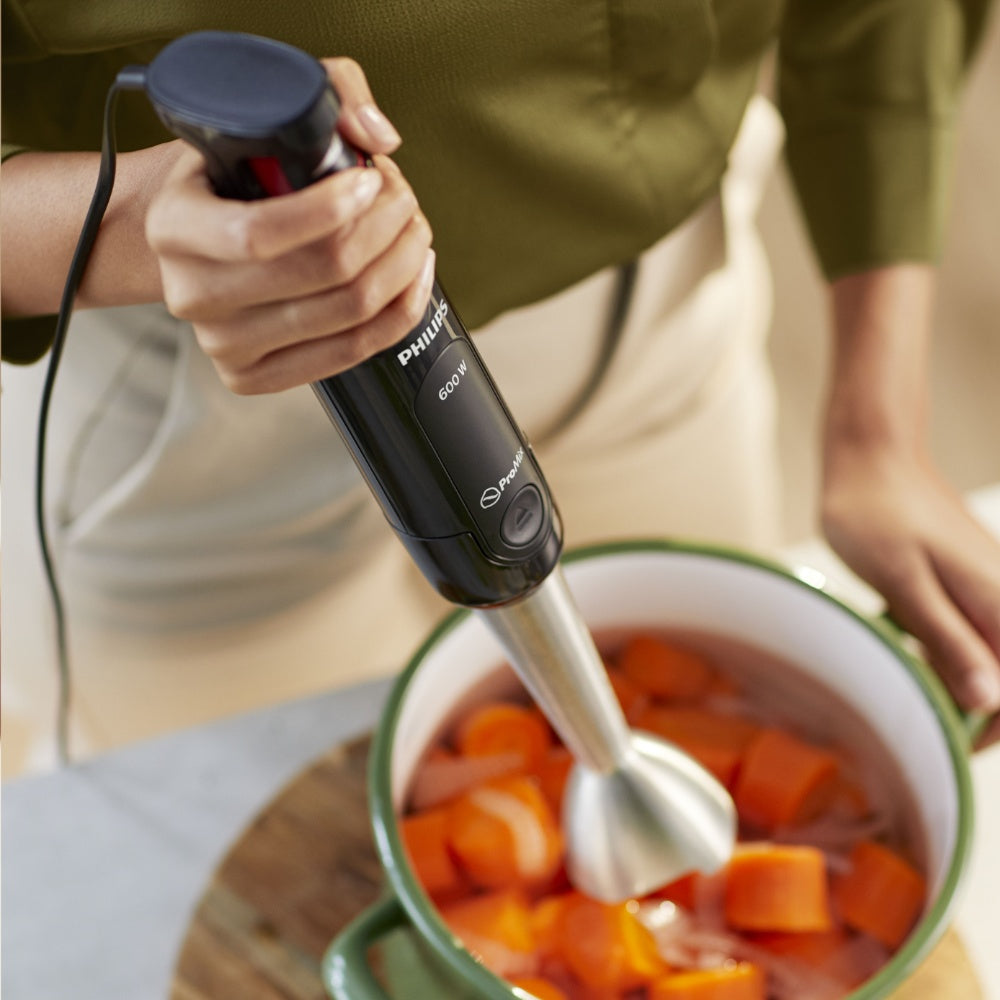 Licuadora Manual Pro Mix Hr2624/80 600watts Mixer Philips1#Negro