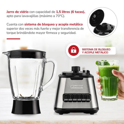 Licuadora 6 Velocidades TH-410Vi Thomas11#Negro