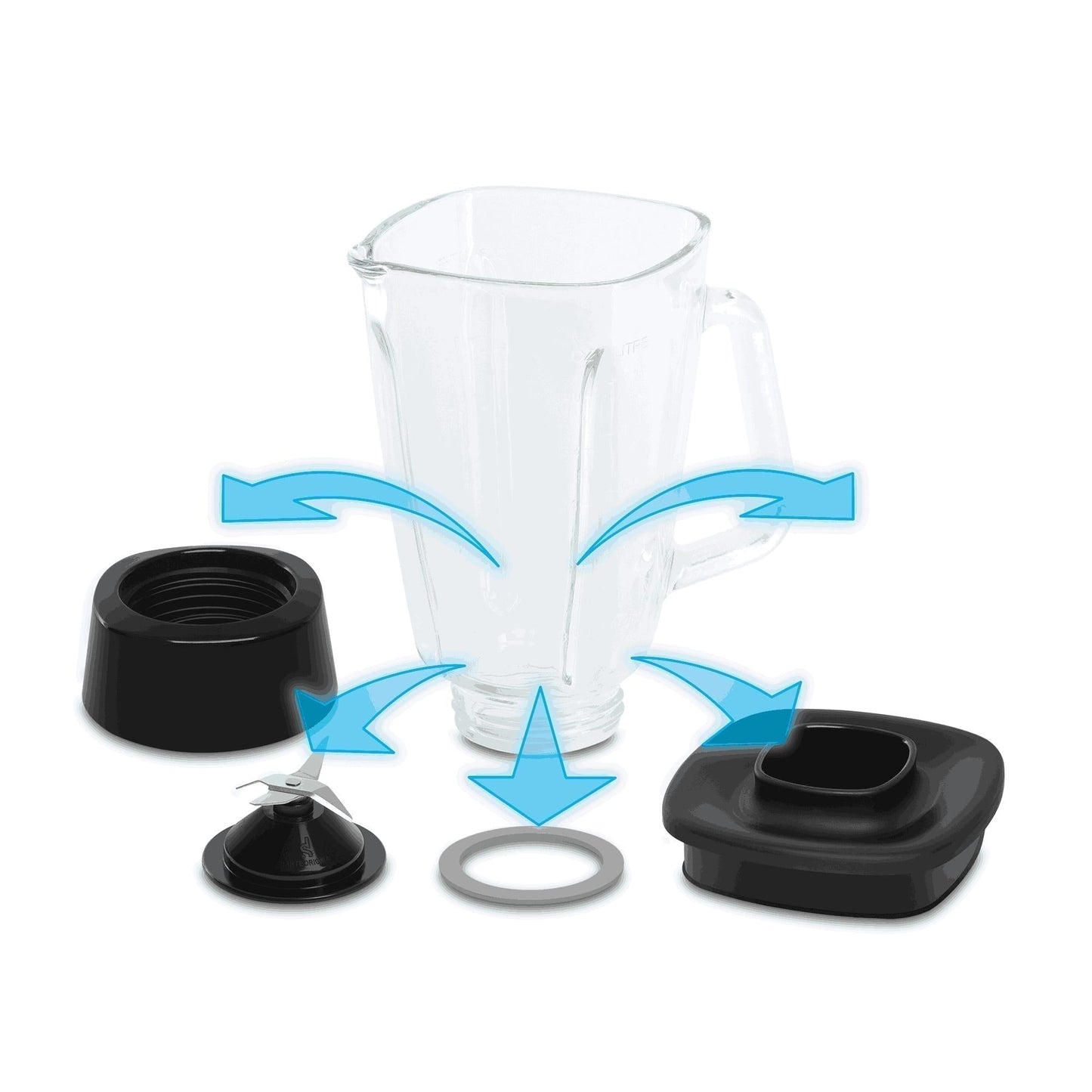 Licuadora Optimix Negro 2V 500W Moulinex4#Negro