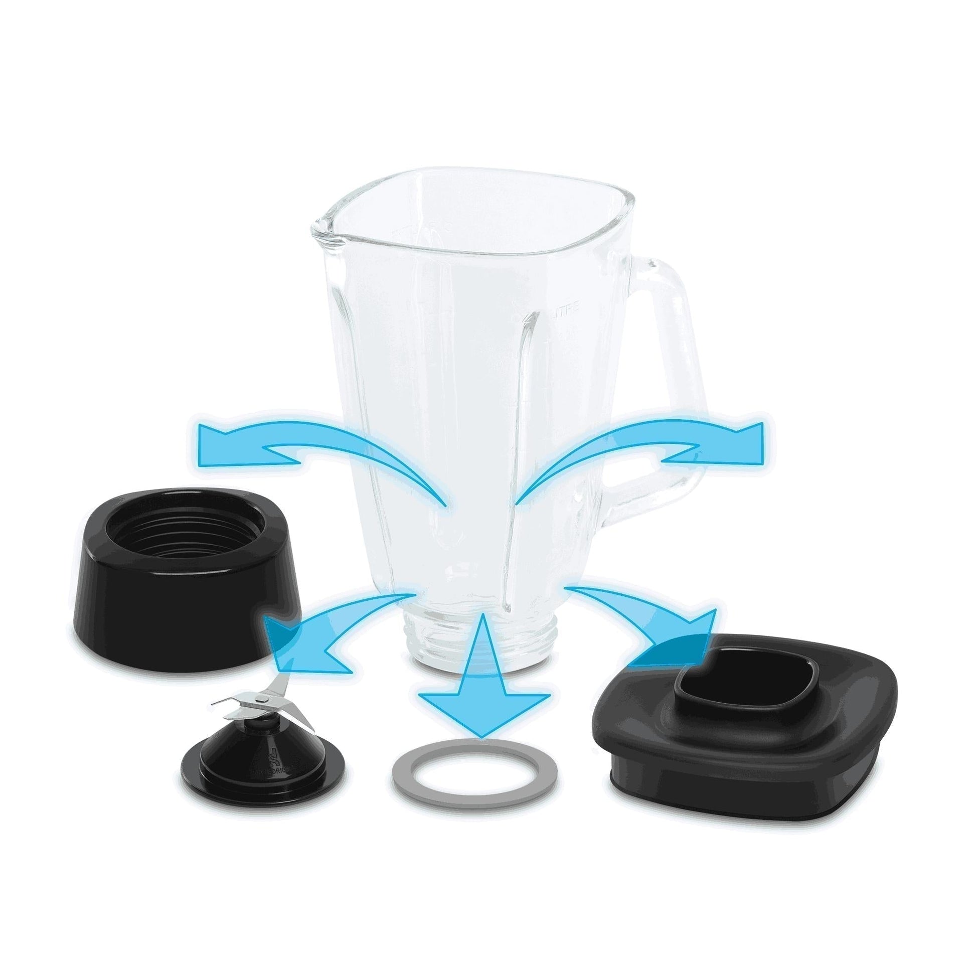 Licuadora Optimix Negro 2V 500W Moulinex4#Negro