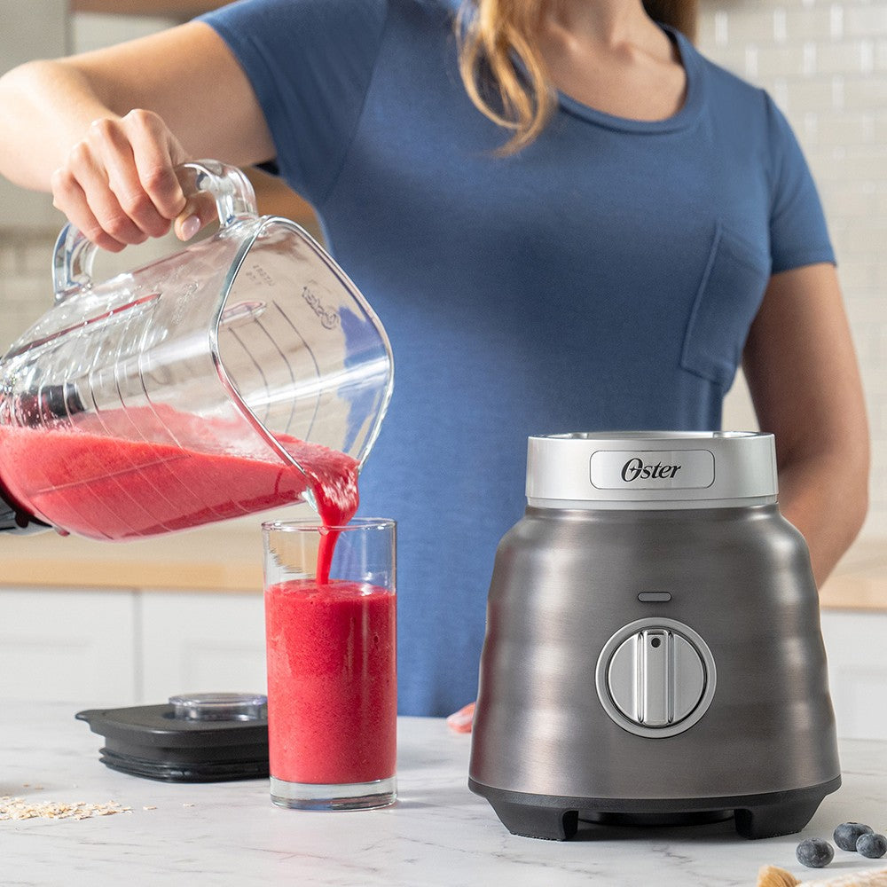 Licuadora Osterizer Max Vaso de Vidrio BLSTPBRGR 1.75 L Oster3#Gris