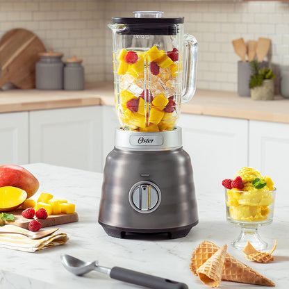 Licuadora Osterizer Max Vaso de Vidrio BLSTPBRGR 1.75 L Oster1#Gris