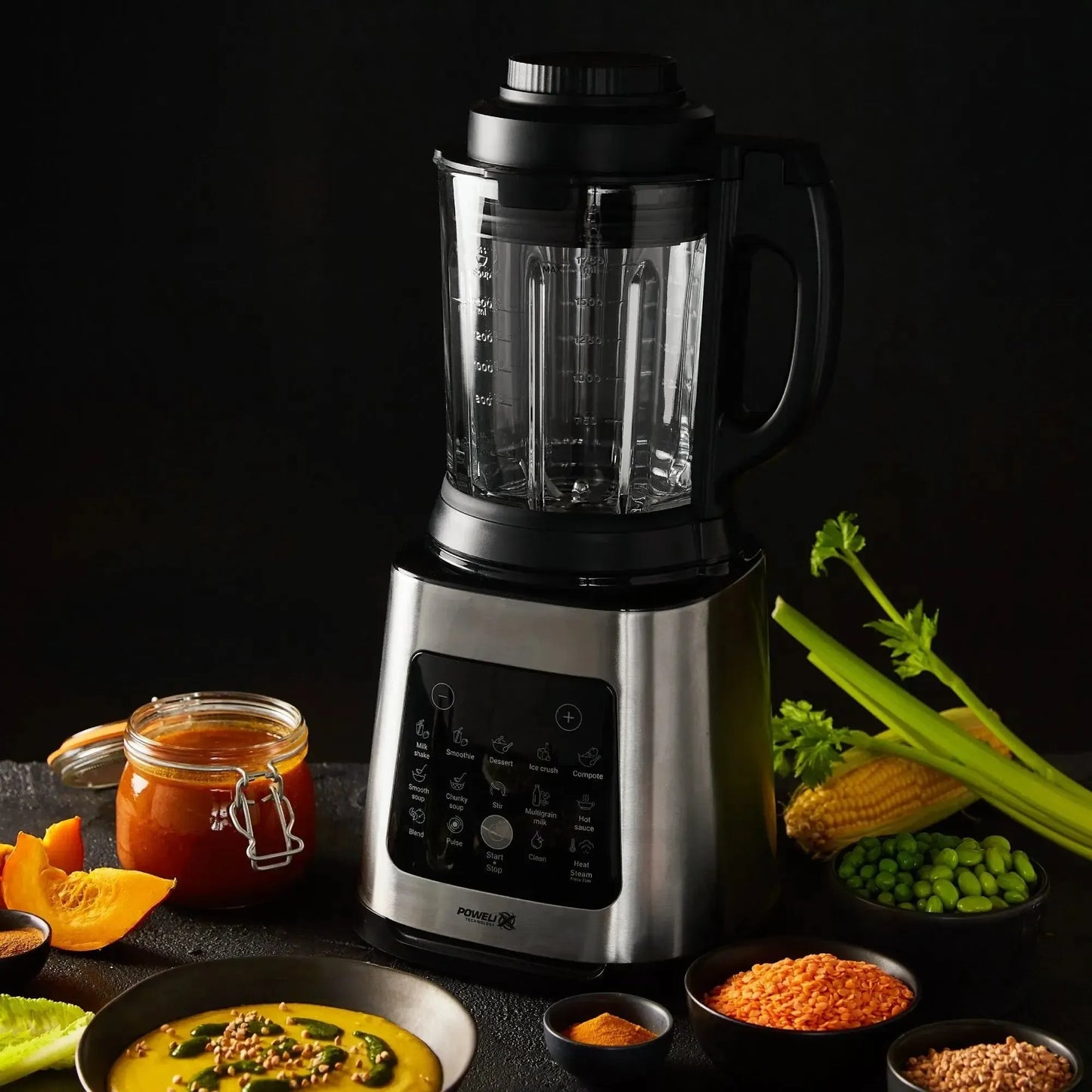 Licuadora PerfectMix Cook 1400W Digital Moulinex3#Negro