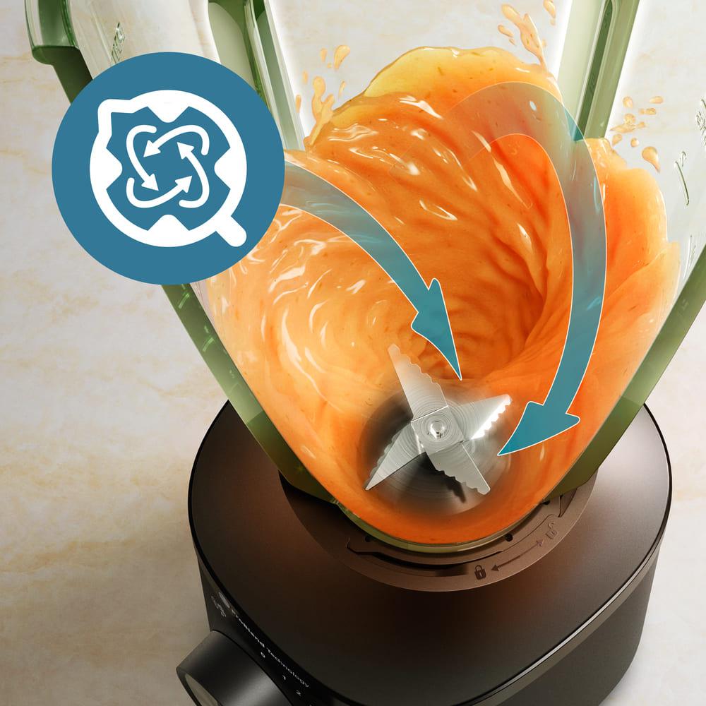 Licuadora HR2263/90 Jarra de Vidrio 2 Lts Serie 3000 Philips3#Negro