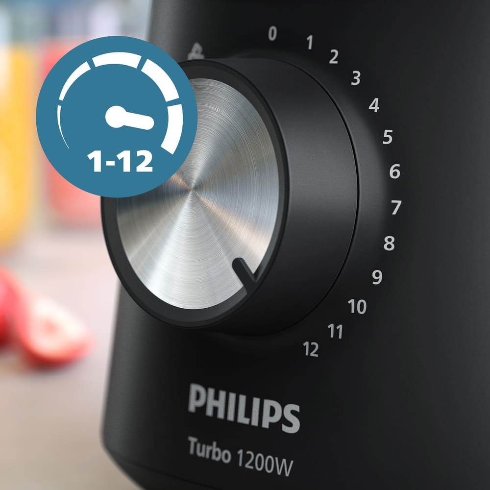 Licuadora HR2263/90 Jarra de Vidrio 2 Lts Serie 3000 Philips9#Negro