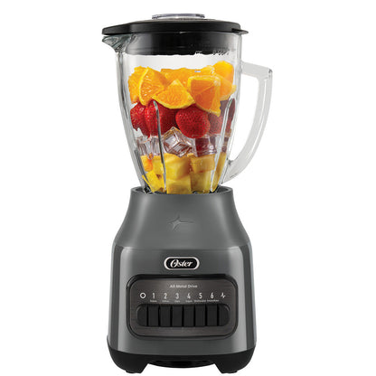 Licuadora Vaso de Vidrio 6 Velocidades + Pulso Blstpeg Oster7#Gris