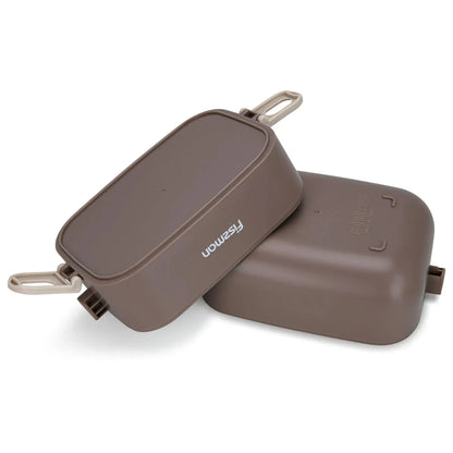 Lonchera Premium Tupper Doble 1800ml 20x12x14cm Café Fissman7#undefined