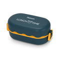 Lonchera Tupper Doble 800ml 19x9x8.7cm Azul Fissman1#undefined