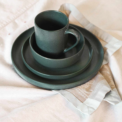 Juego de Loza Helsinki 16 Pzs Vajilla Cerámica Decoexpress2#Verde