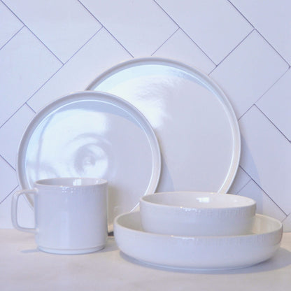Juego de Loza 20 piezas Vajilla Cerámica Manhattan Decoexpress1#Blanco