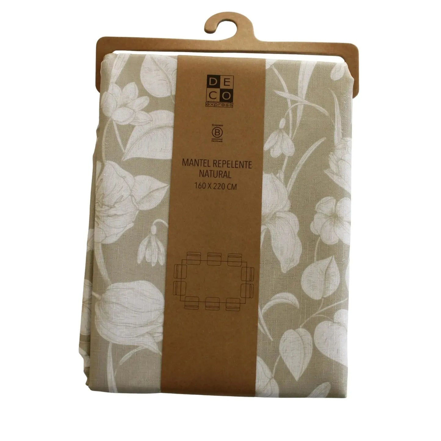 Mantel Antimanchas Natural 160X220 cm Decoexpress8#Sin color