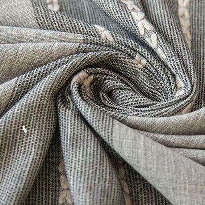 Mantel Rectangular Bordado Paz 140 cm x 220 cm Bohemik4#Gris|blanco