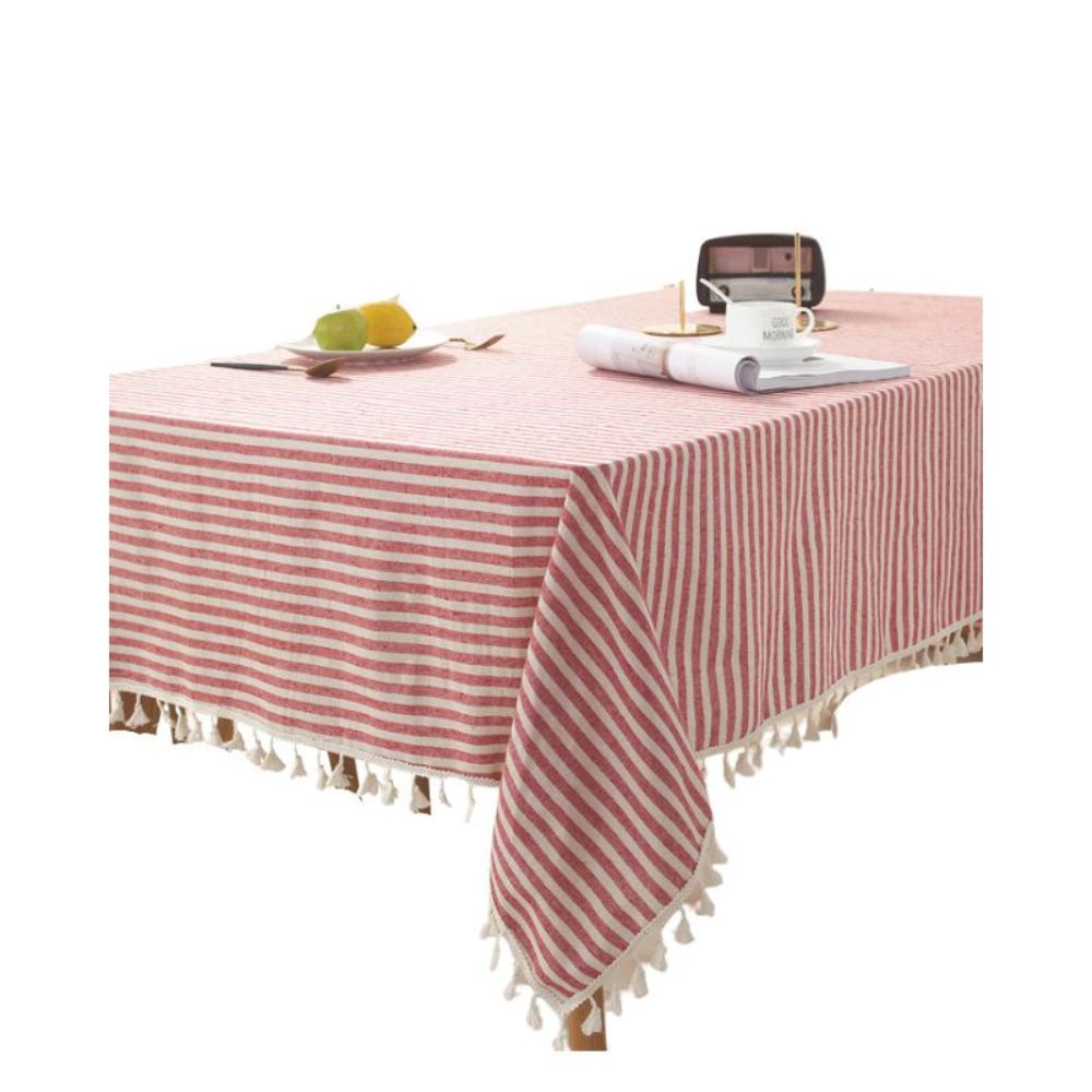 Mantel Rectangular Estampado Pamela 140 cm x 220 cm Bohemik4#Rojo|beige