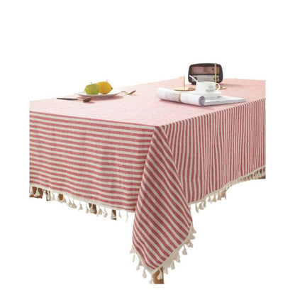 Mantel Rectangular Estampado Pamela 140 cm x 220 cm Bohemik4#Rojo|beige