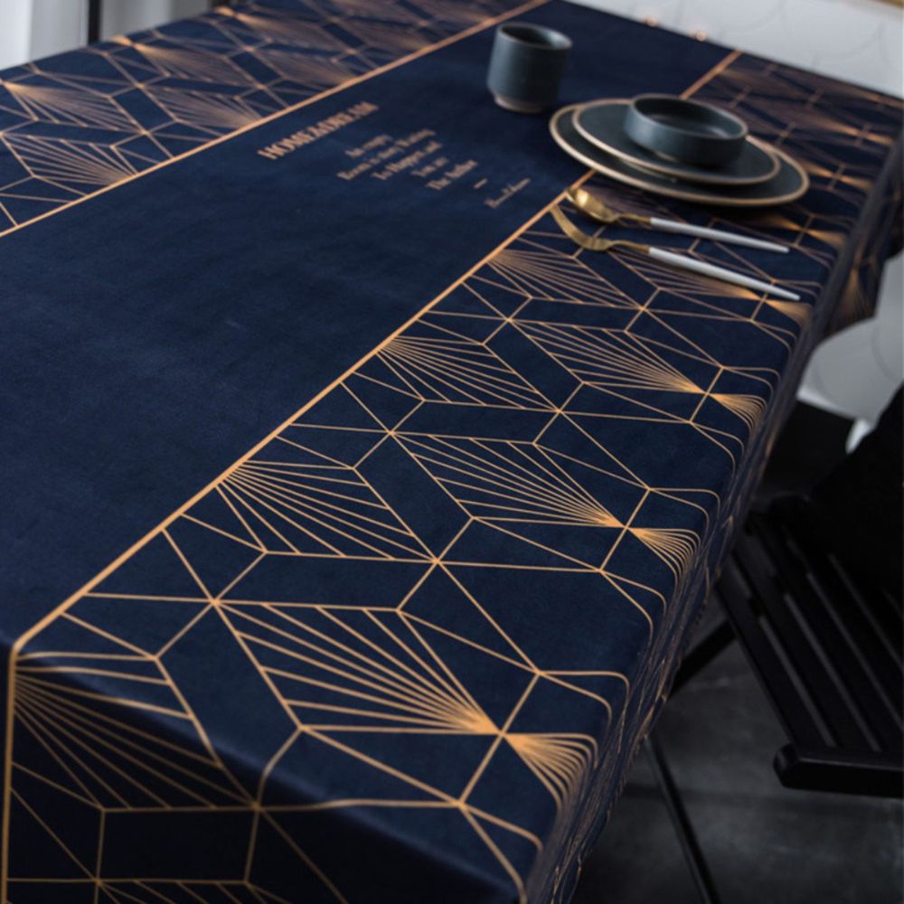 Mantel Rectangular Estampado Patricia 140 cm x 220 cm Bohemik5#Azul