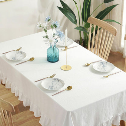 Mantel Rectangular Paula 140 cm x 200 cm Bohemik2#Blanco