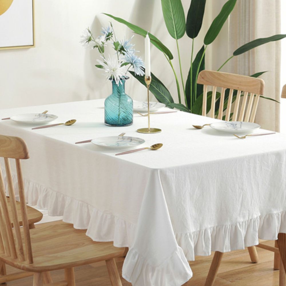 Mantel Rectangular Paula 140 cm x 200 cm Bohemik1#Blanco