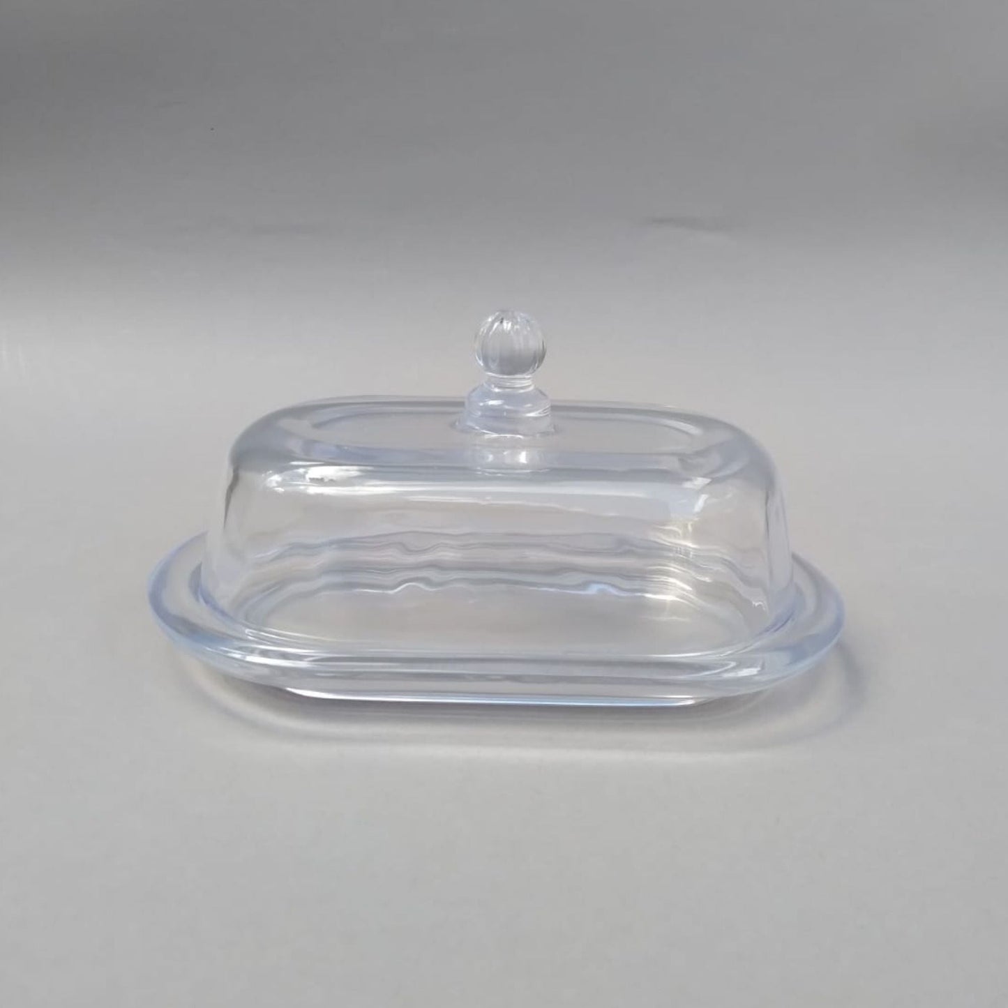 Mantequillera de Vidrio con Tapa 19 cm Decoexpress-Accesorios de Cocina