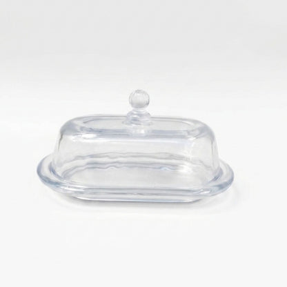 Mantequillera de Vidrio con Tapa 19 cm Decoexpress-Accesorios de Cocina