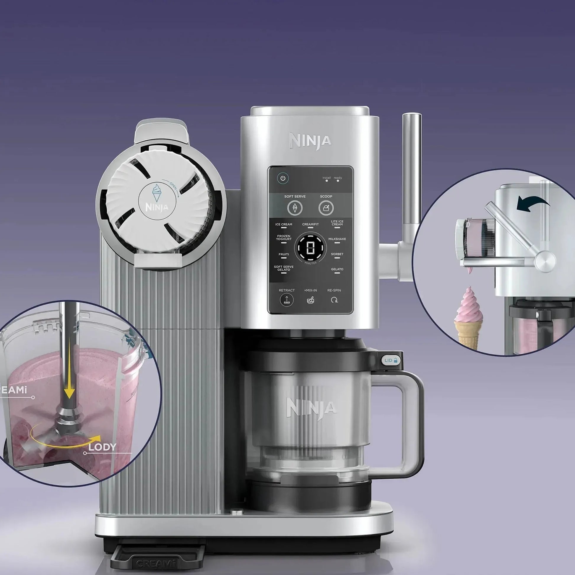 邦楽 NINJA DO OUR BEST Máquina de Helado Swirl Ninja – Kitchen Center