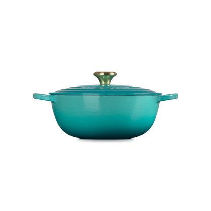 Marmita Gourmet 26 Cm Bleu Riviera Le Creuset-Ollas