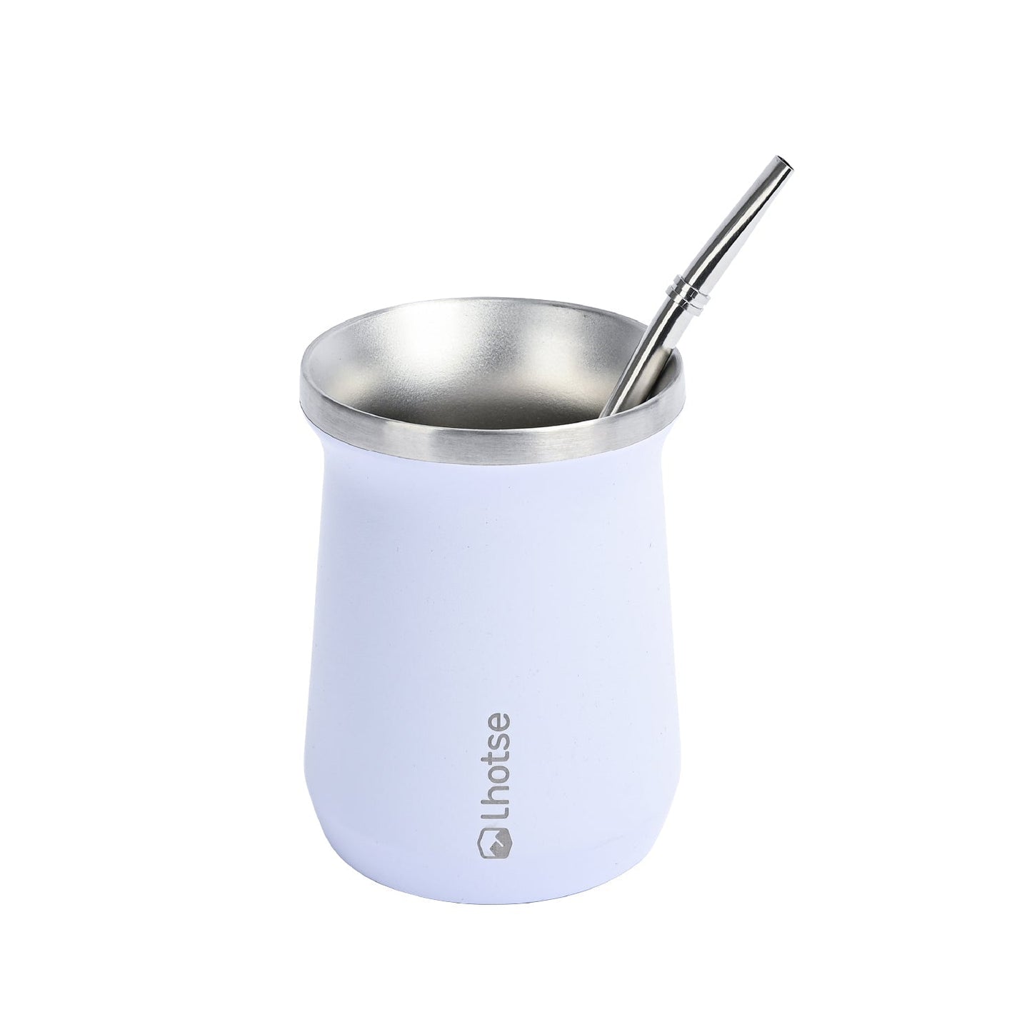 Mate Acero Inoxidable Con Bombilla Lhotse2#Blanco