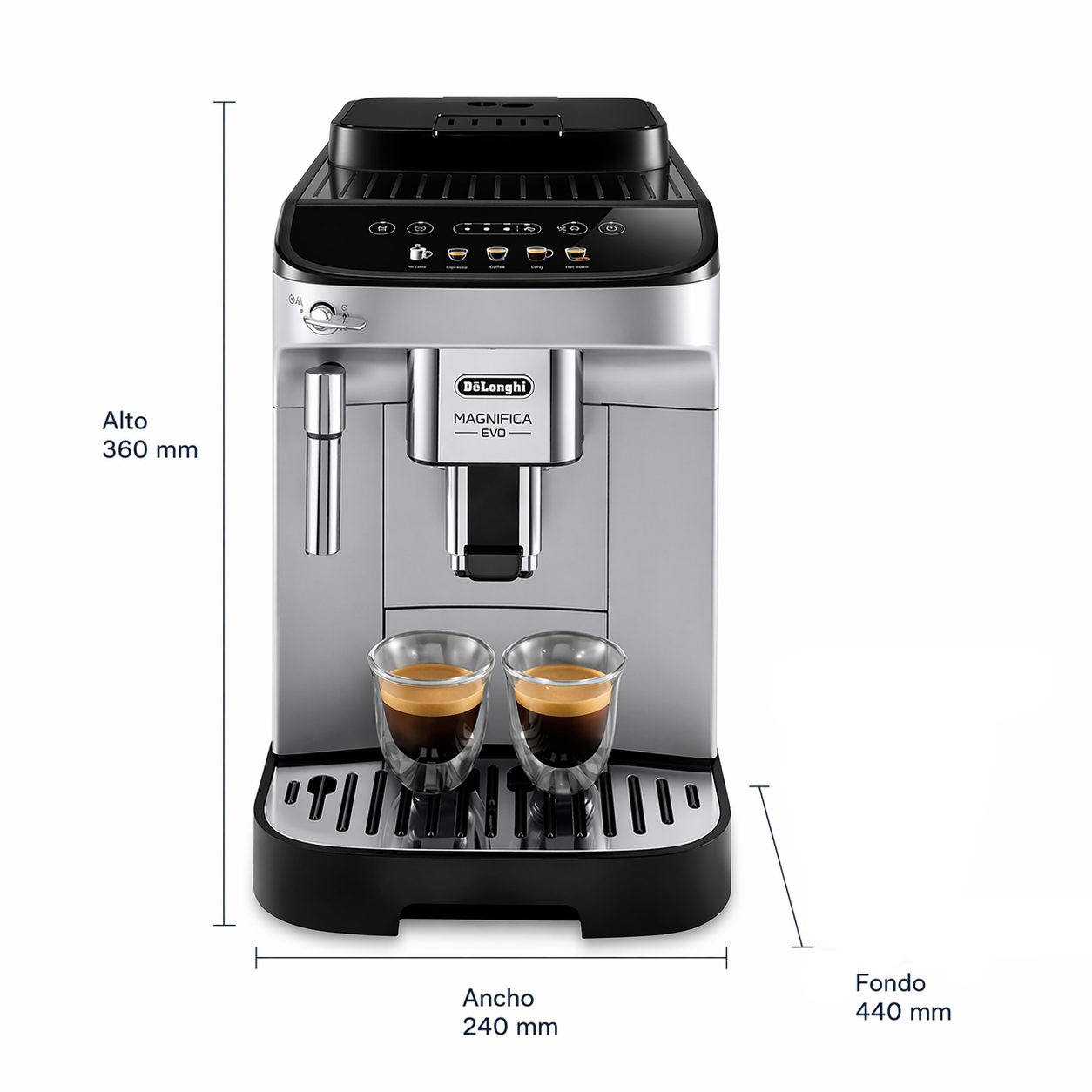 medida Cafetera Superautomática Magnifica evo