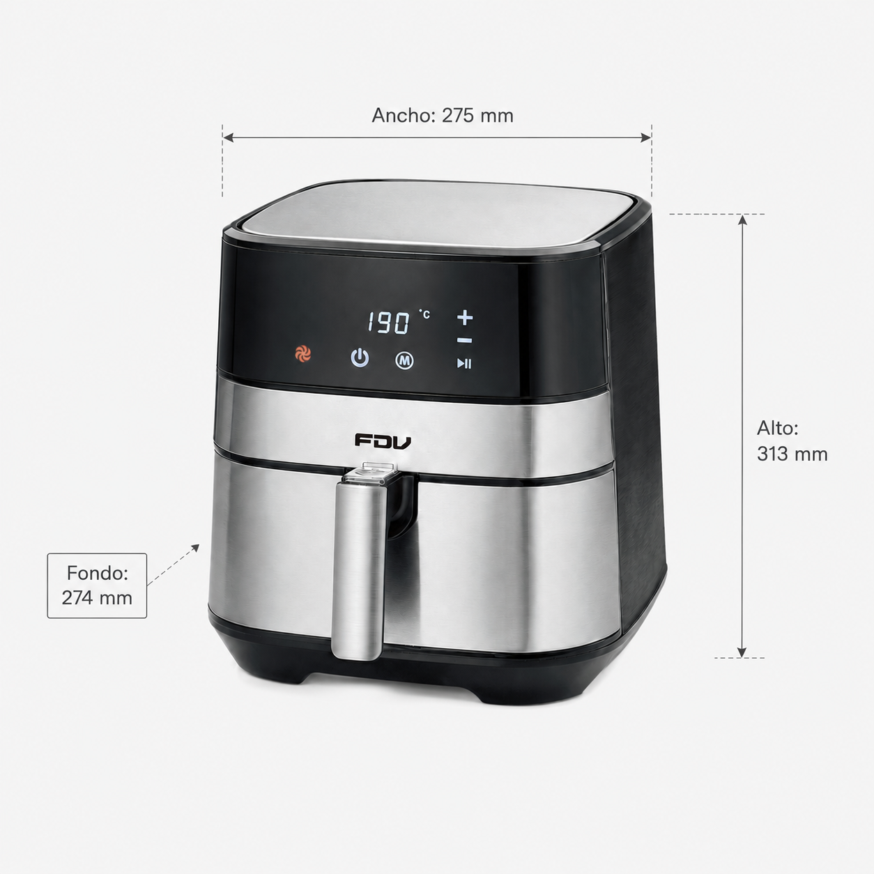 Medida Freidora Airflow 