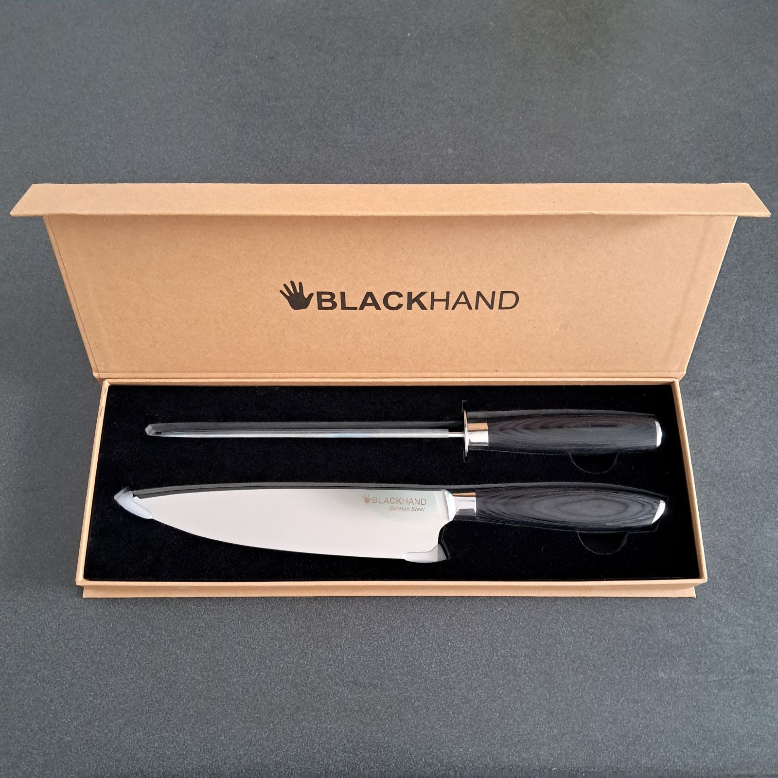 Trueno Set Cuchillo + Chaira BlackHand2#Negro