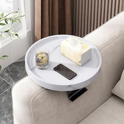 Bandeja Sofá Estilo Mármol Santú Home & Deco2#Blanco