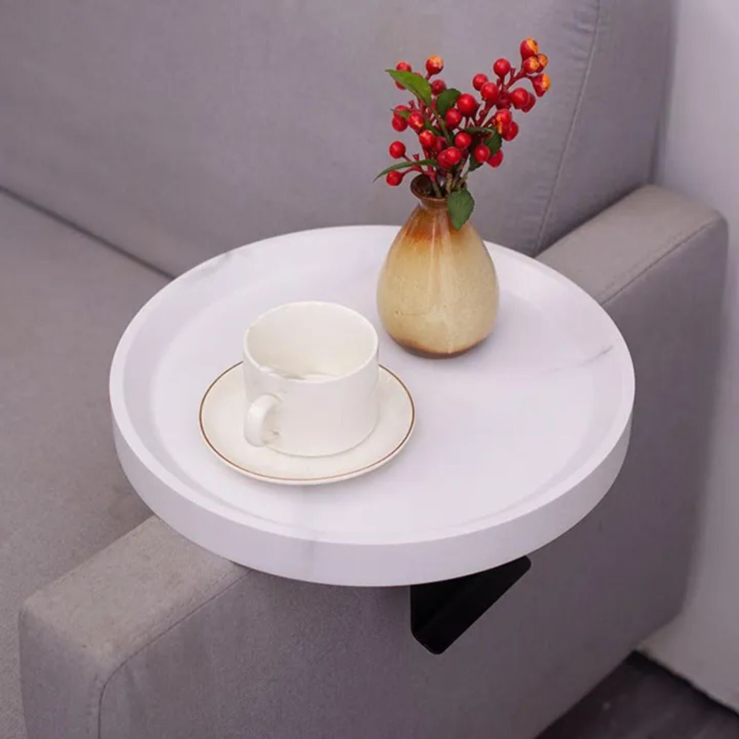 Bandeja Sofá Estilo Mármol Santú Home & Deco3#Blanco