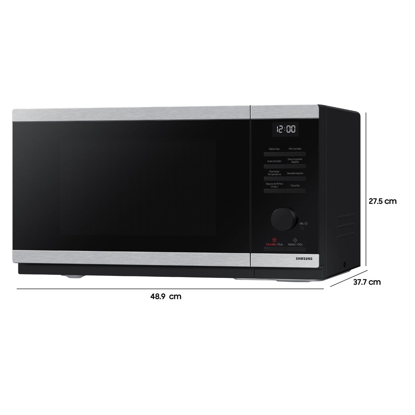 Microondas MS23DG4504ATZS Con Quick Defrost 23 Lts Samsung5#Gris
