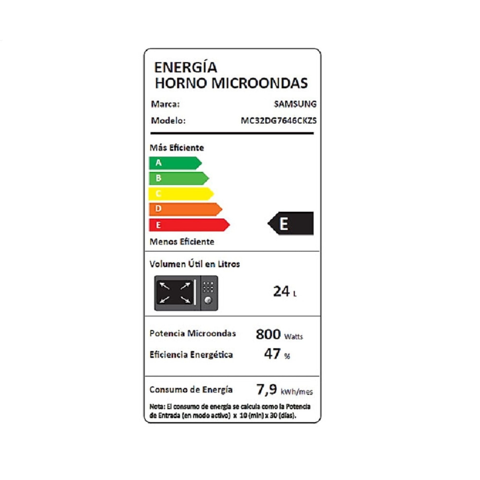 Microondas Grill con Power Defrost 32L MC32DG7646CKZS Samsung10#undefined