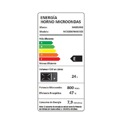Microondas Grill con Power Defrost 32L MC32DG7646CKZS Samsung10#undefined