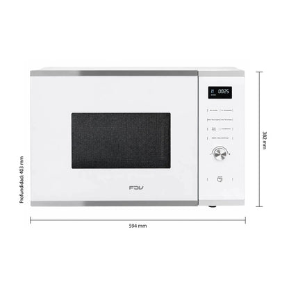 Microondas White Pro 25 Lts FDV-Microondas Empotrados