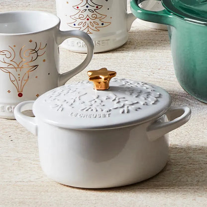 Mini Cocotte Redonda Noel 12 Cm White Le Creuset1#Sin color