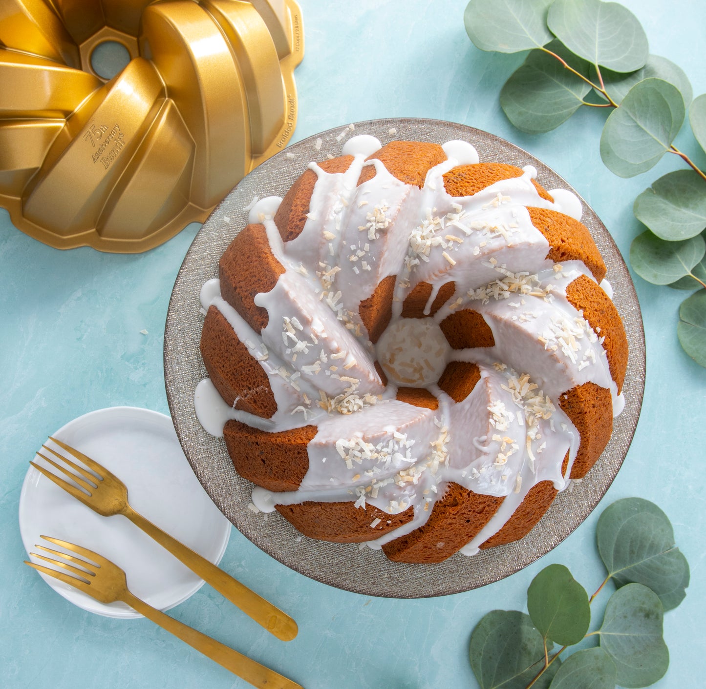 Molde 75th Anniversary Braided Bundt Pan Nordic Ware