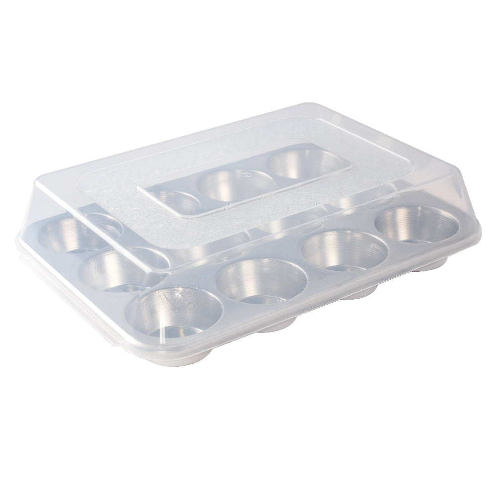 Molde Naturals 12 Cavity Muffin Pan with High-Domed Lid Nordic Ware
