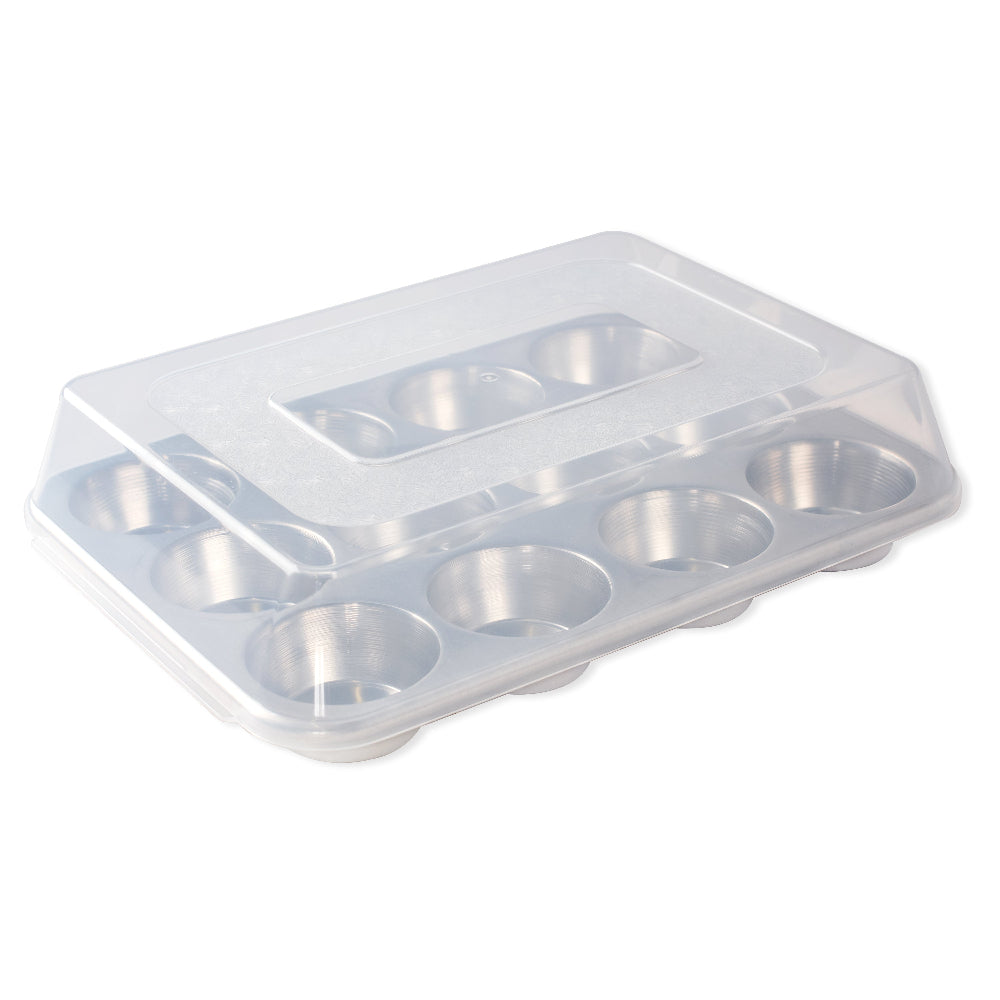 Molde Naturals 12 Cavity Muffin Pan with High-Domed Lid Nordic Ware