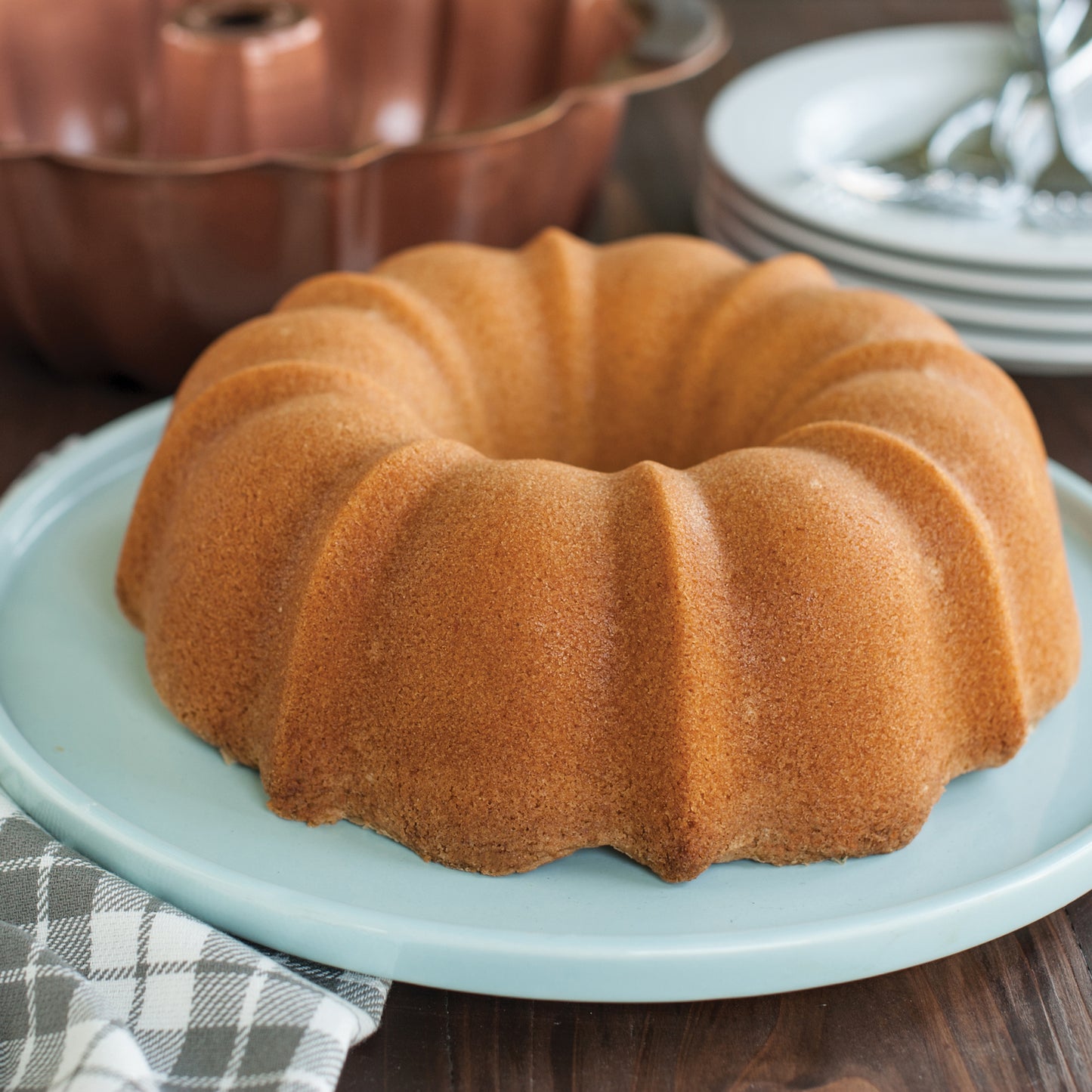 Molde Queque ProForm Anniversary Bundt Pan with Handles Nordic Ware