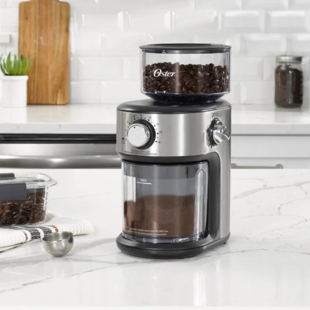 Molinillo Café Automático De Muelas 18 Configuraciones Oster-Molinillos de Café
