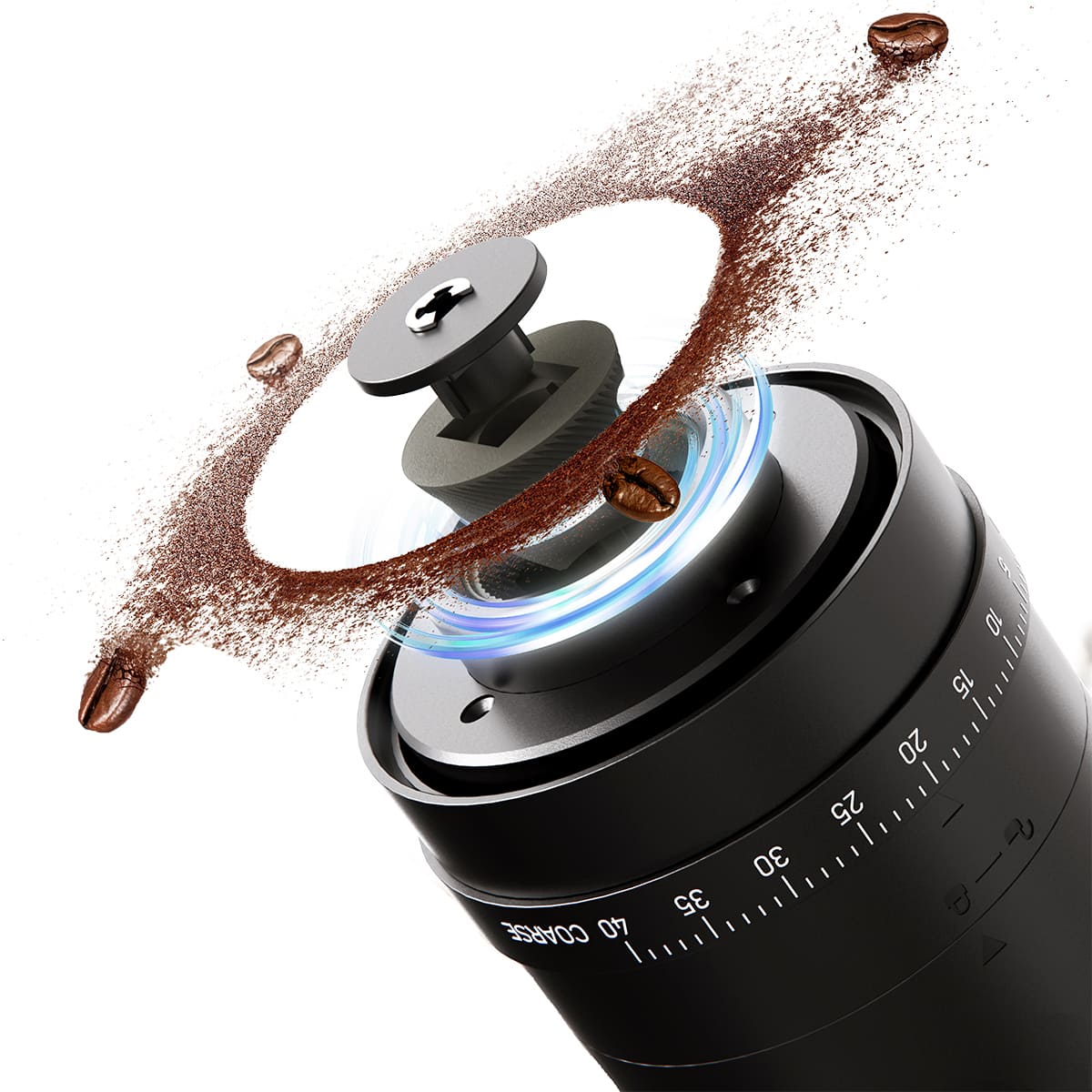 Molinillo de Café Eléctrico Ajustable4#Negro