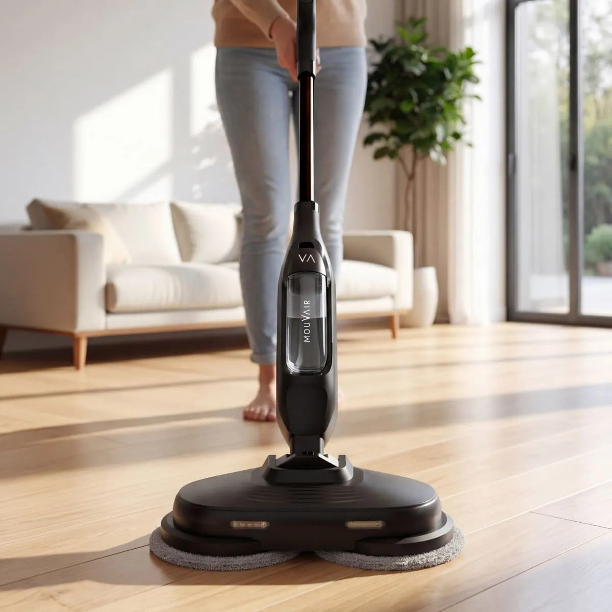 Mopa a vapor giratoria Mouvair Spin-Trapeadores Eléctricos