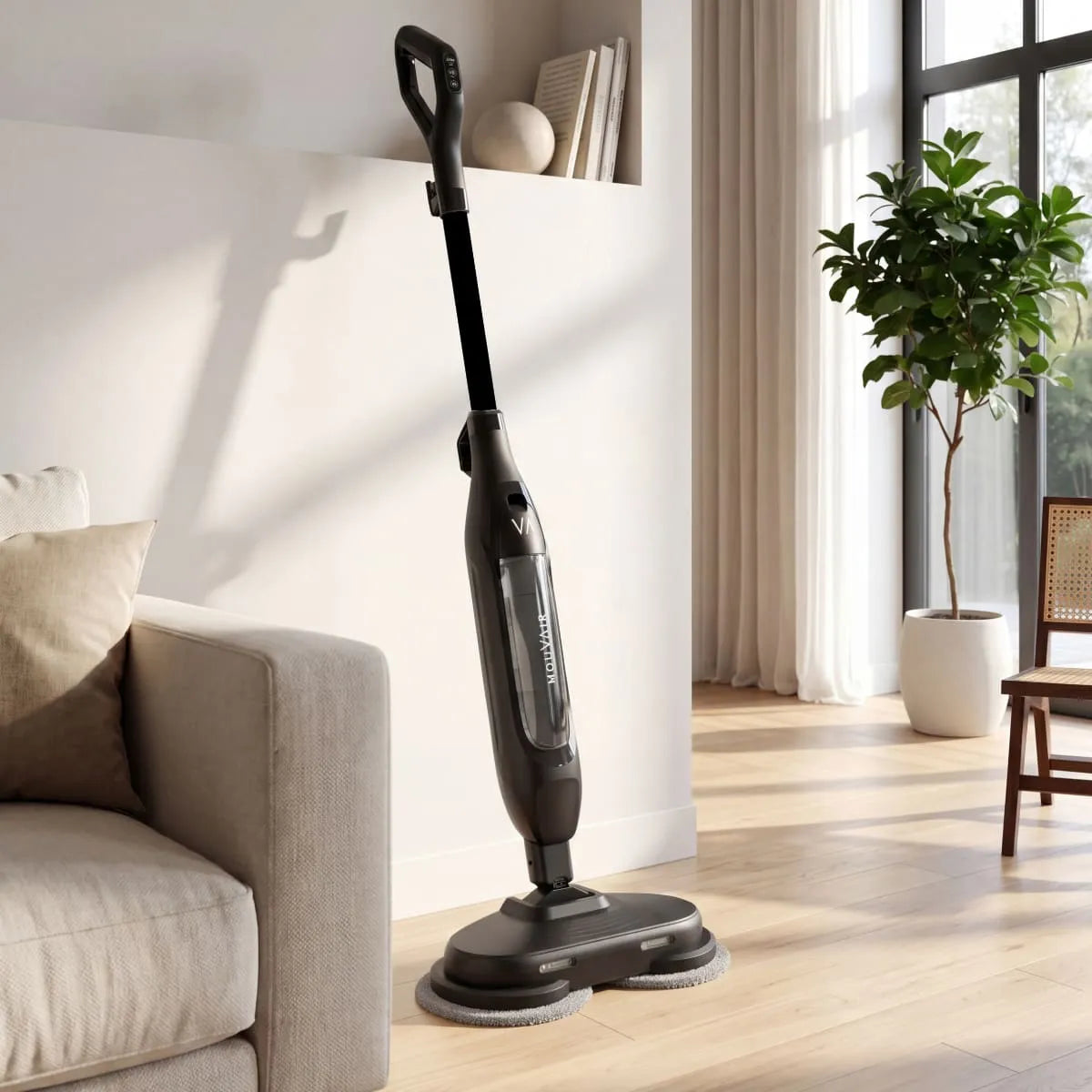 Mopa a vapor giratoria Mouvair Spin-Trapeadores Eléctricos