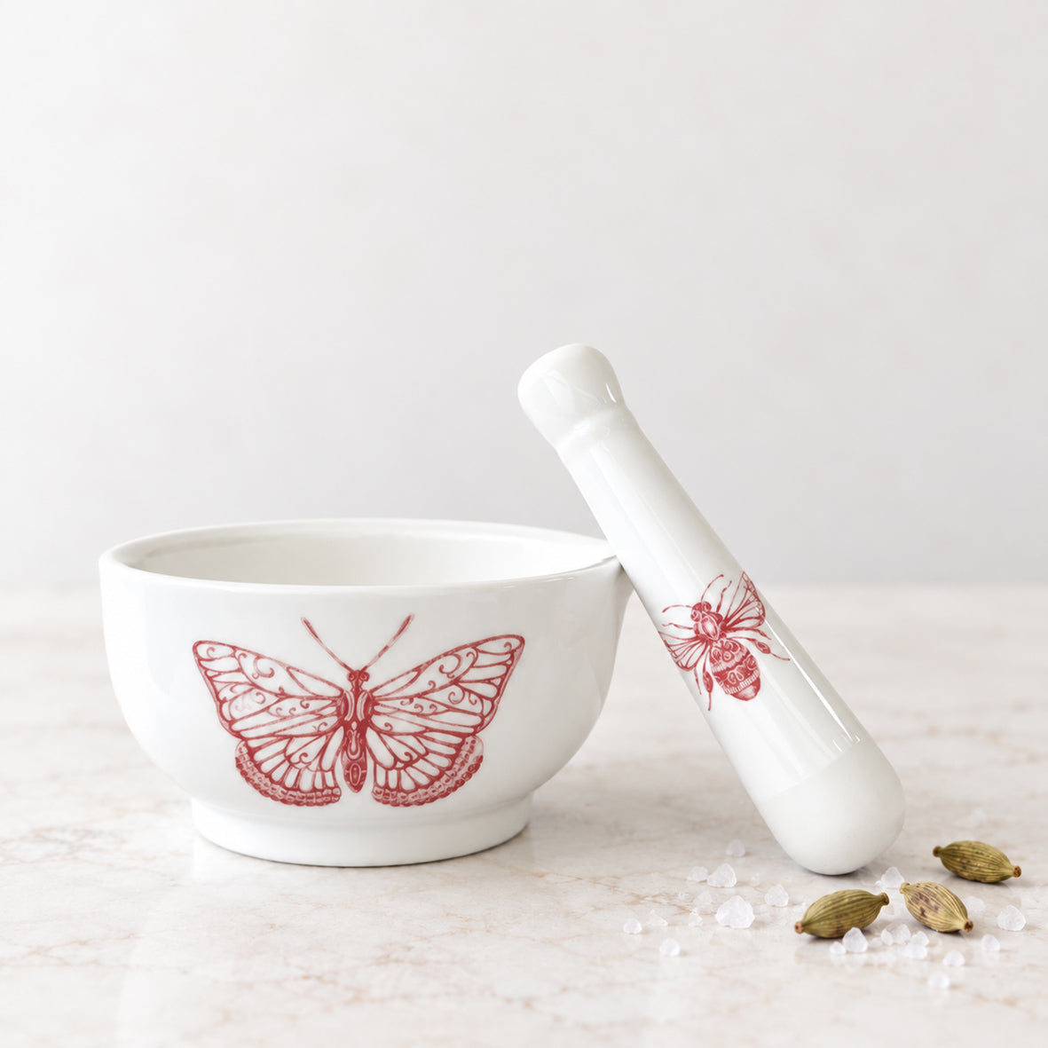 Mortero Mariposa BARROCO-Accesorios de Cocina